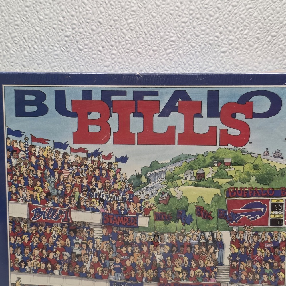 NFL Buffalo Bills Fandemonium Jigsaw Puzzle Vintage 1994 John Holladay - Picture 3 of 16